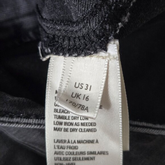 Free People Flare Jeans 31 High Waisted Faded Wash Stretch Bell Bottom Denim - Picture 10 of 12